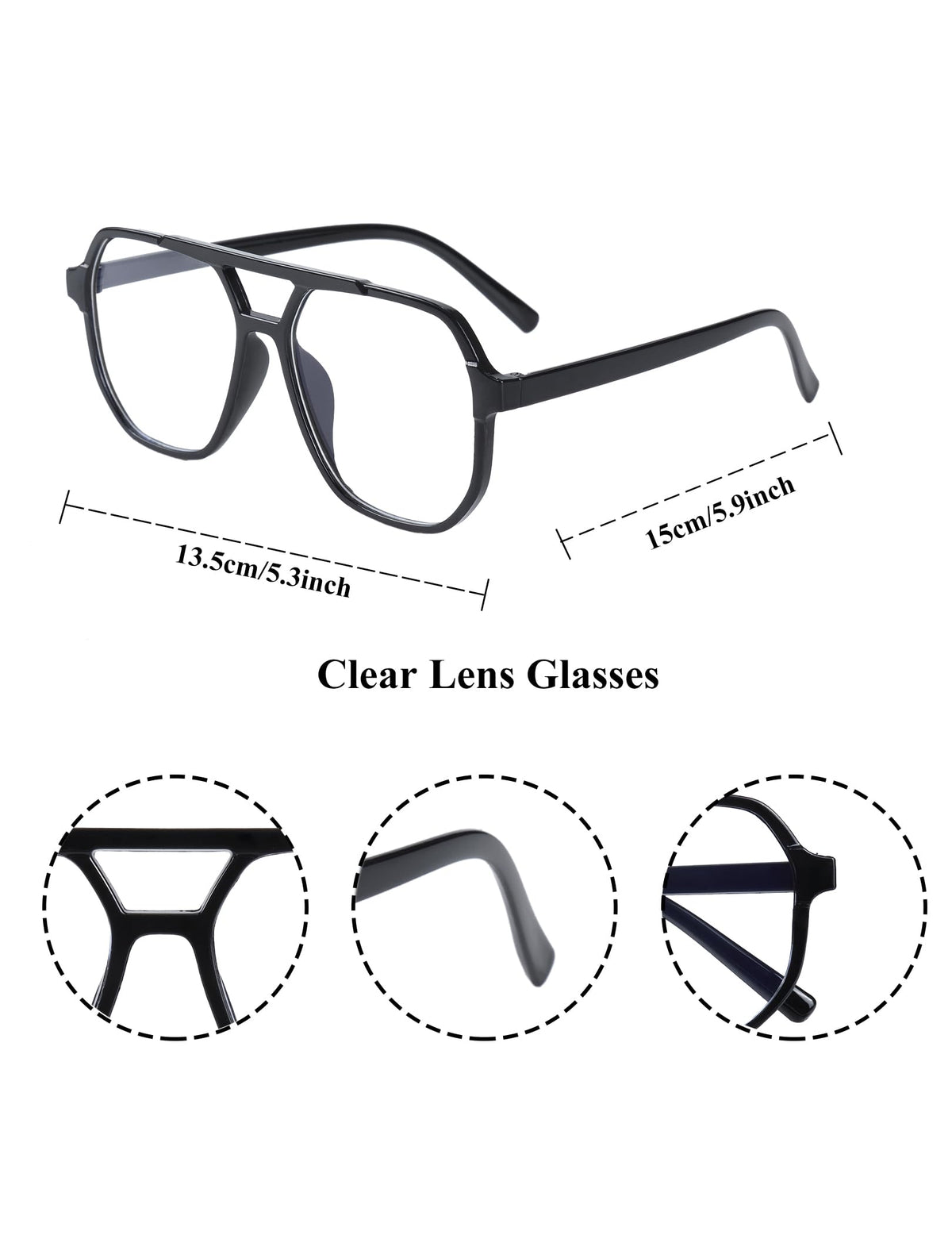 Inrajoper 80s sunglasses with plastic frame, durable.
