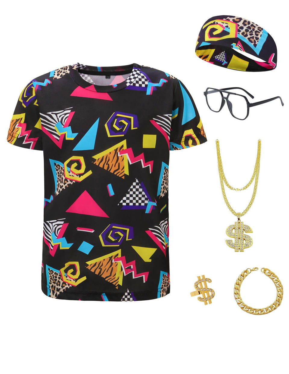 Inrajoper kids 80s-90s tee adds bold color for themed parties