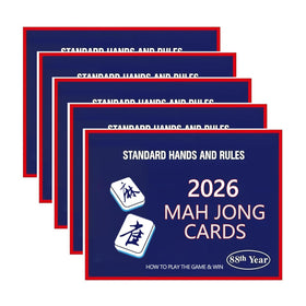 INROAN Mahjong Cards 2026 large print: clear text for easy reading during game night.