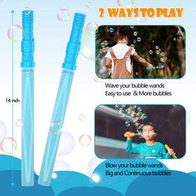 INSCRAFT 8-color bubble wands offer vibrant bubbles for parties