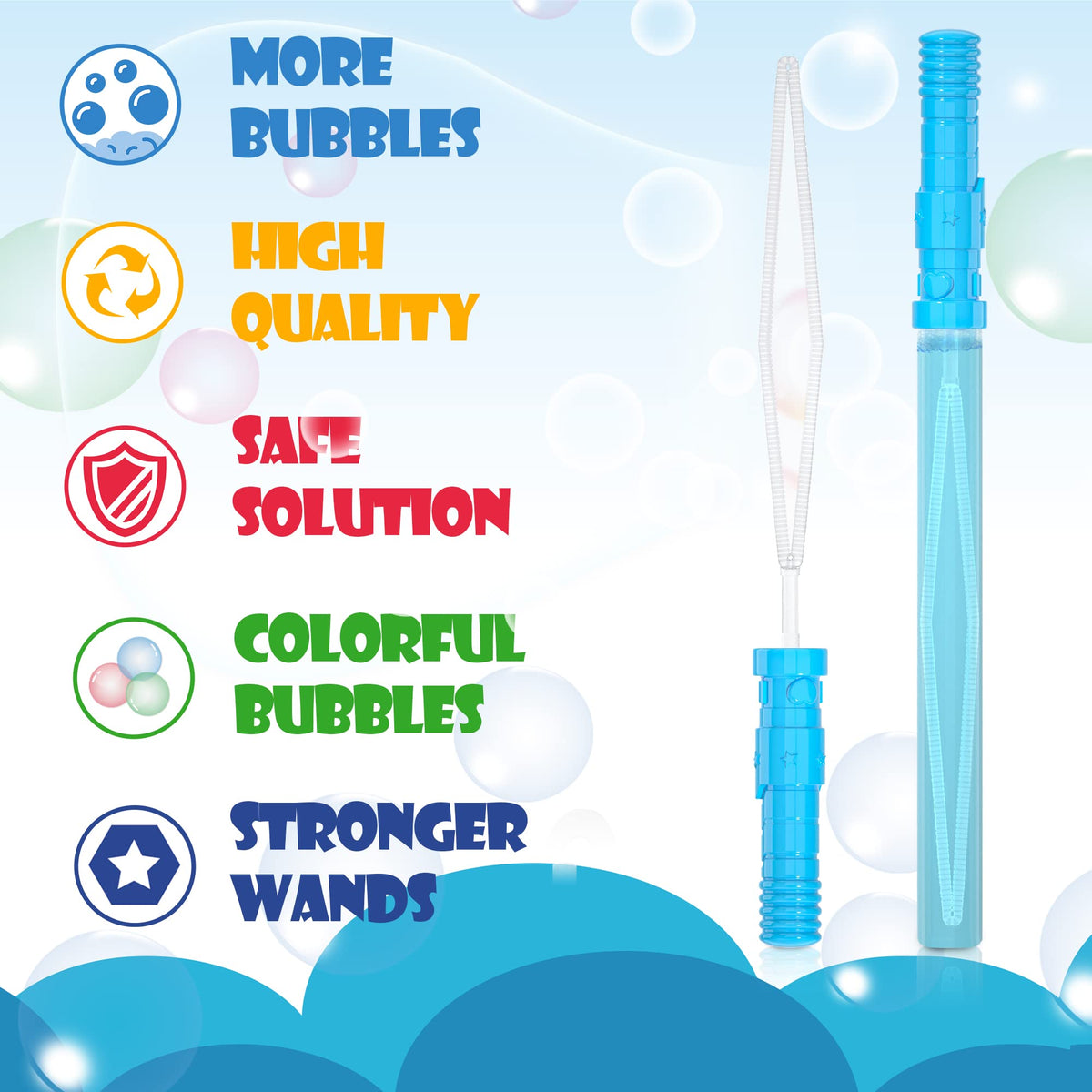 INSCRAFT kid-friendly wands with simple use for indoor and outdoor play