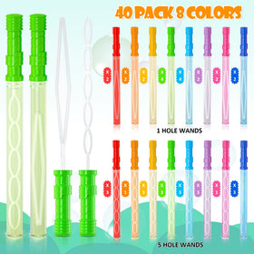 INSCRAFT 8-color mix bubble wands create vibrant bubbles for kids