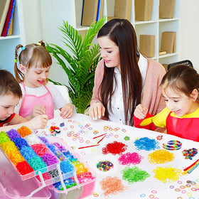 INSCRAFT bracelet-making activity sparks imagination and develops fine motor skills during play