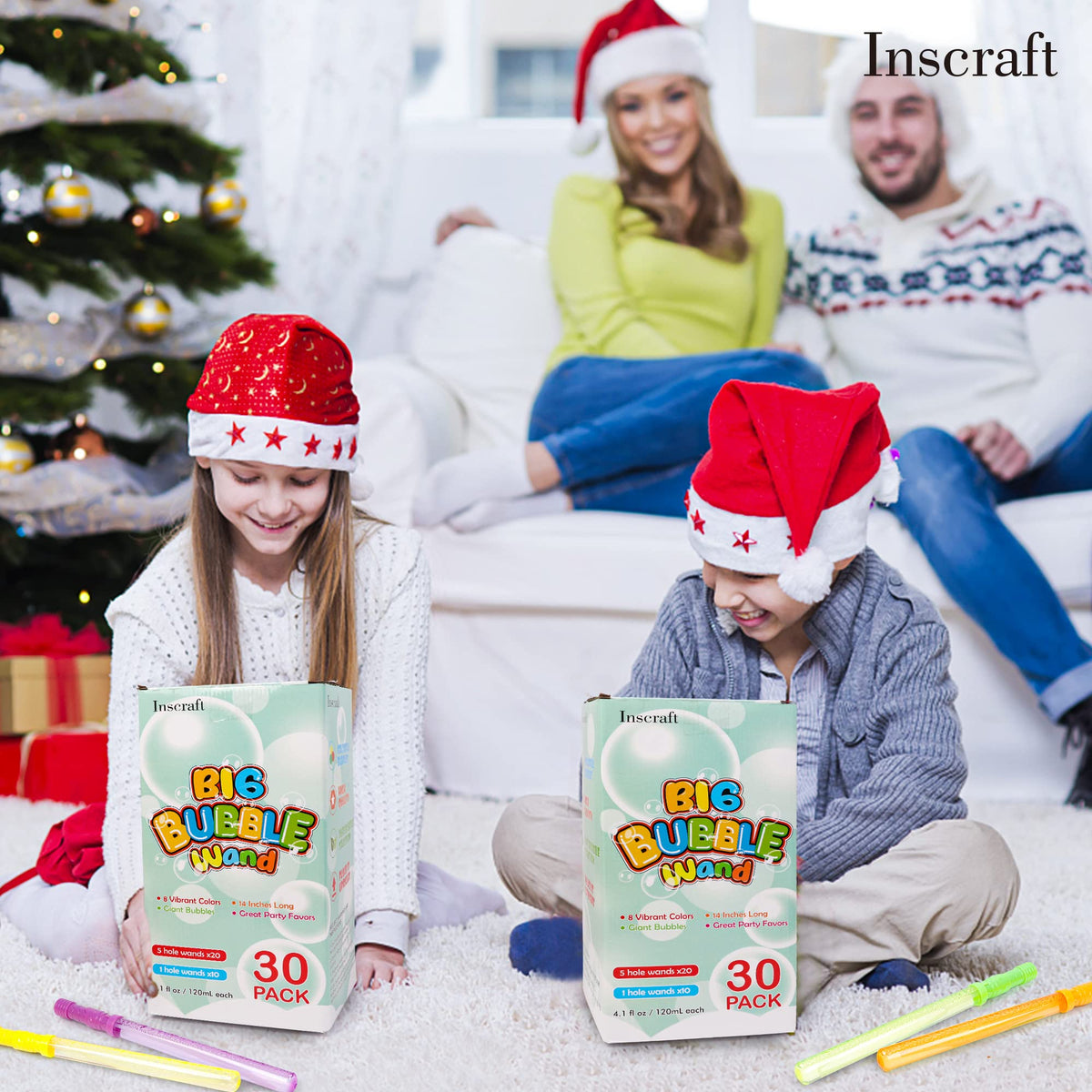 INSCRAFT bubble wands set serves as festive party favors and gifts