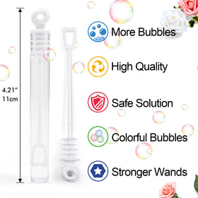 INSCRAFT bubble wands with floral design for bridal showers
