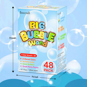 INSCRAFT bubble wands are easy to use for instant bubble play.