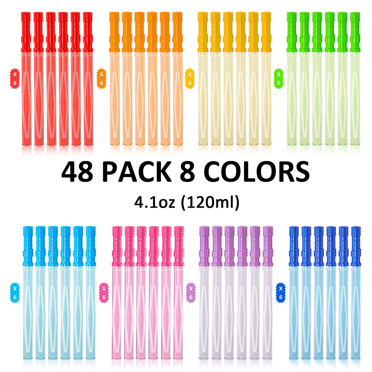 INSCRAFT eight-color bubble solution sparks creative play and long-lasting bubbles.