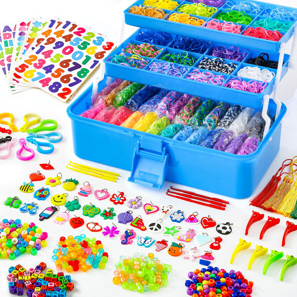 INSCRAFT rubber bands kit full set showcase vibrant colors for unlimited bracelet ideas