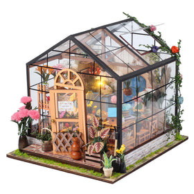 Insgen DIY miniature dollhouse kit interior scene for creative tabletop display
