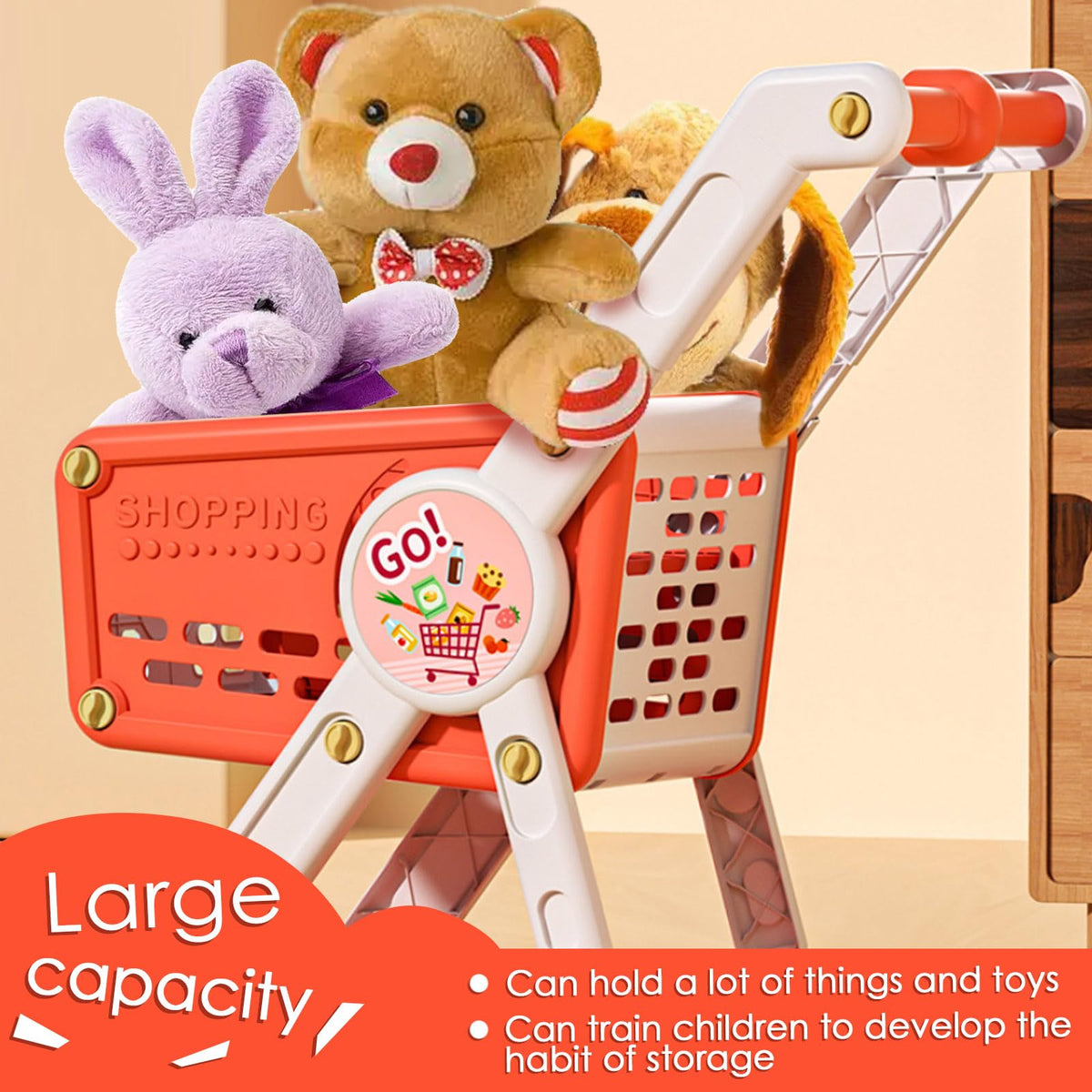 INSHUEY adjustable cart arms fit kids of all heights