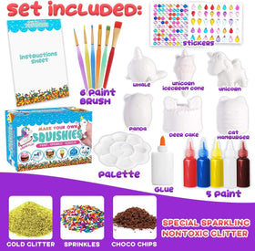 Insnug unicorn donut squishy with sprinkles for sensory exploration