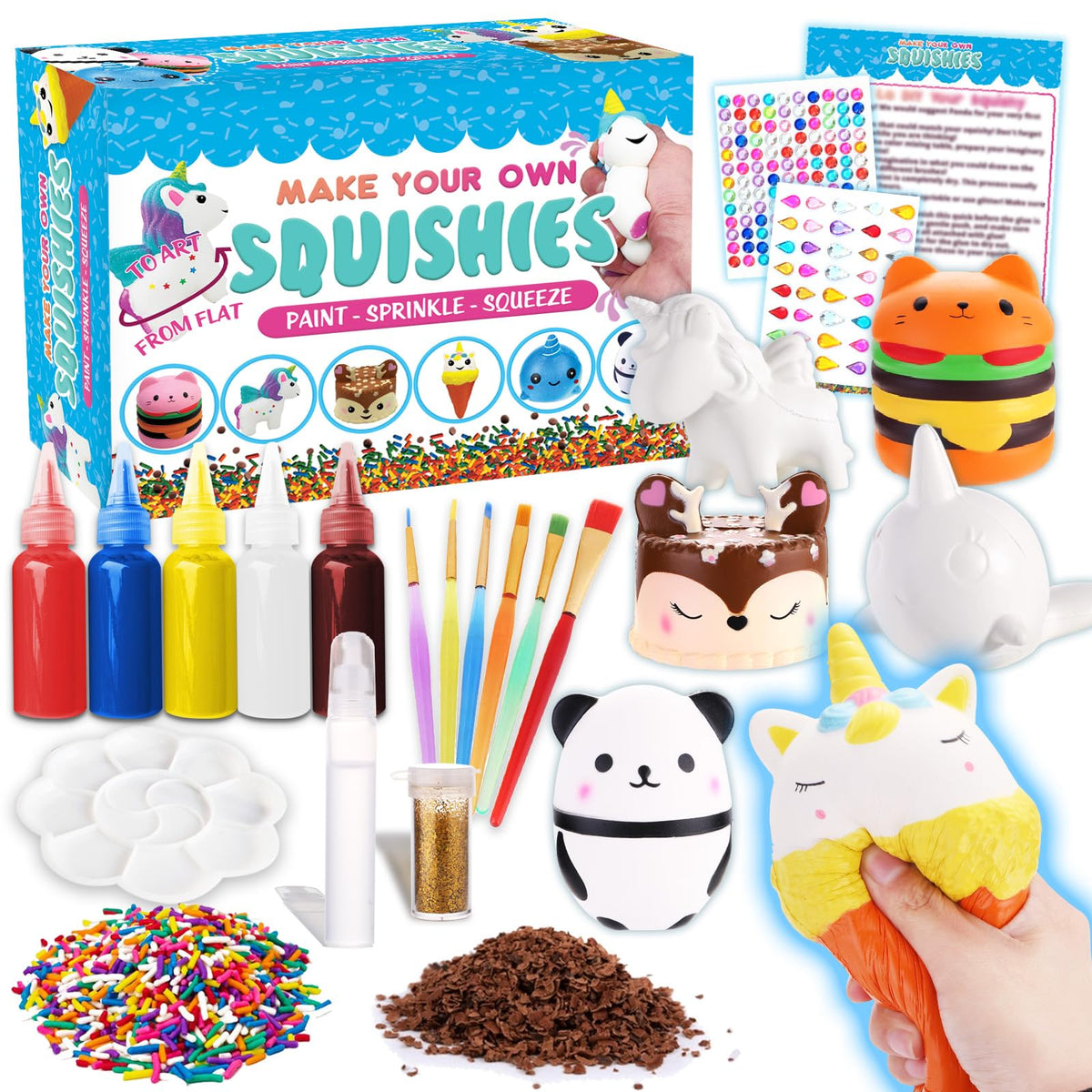 Insnug ice cream squishy with paint kit for creative, calming play