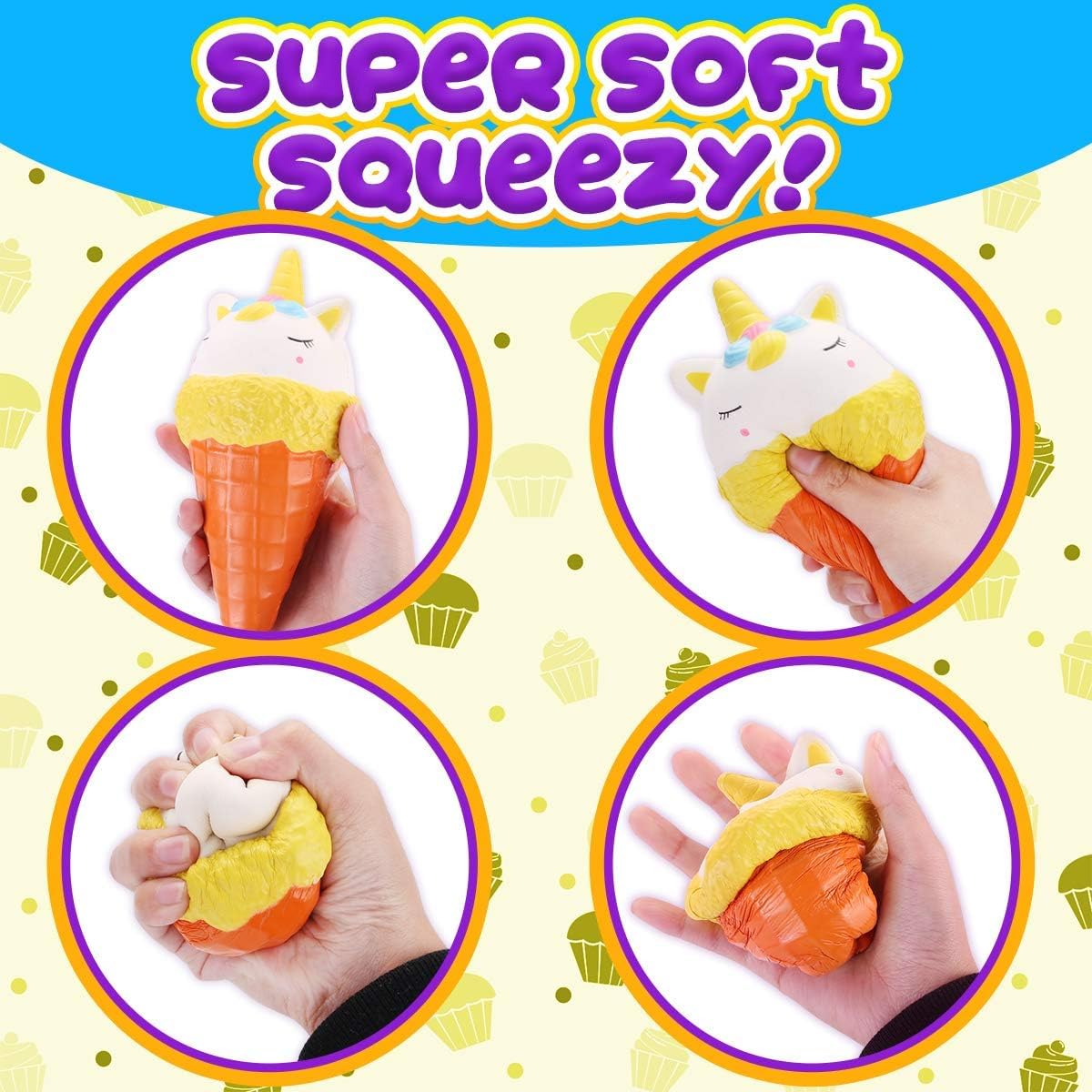 Insnug milkshake squishy with jumbo squeeze for tactile play