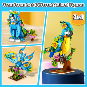 INSOON 3-in-1 flower butterfly figure with movable wings supports fine motor skills