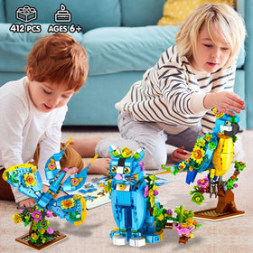 INSOON 3-in-1 flower colorful bricks showcase vivid petal accents