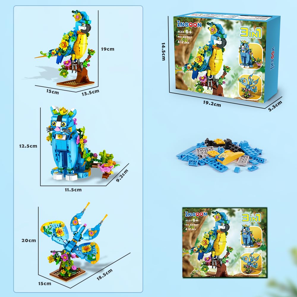 INSOON 3-in-1 flower home or office display after building