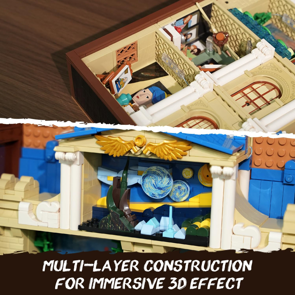 INSOON frame detailing The Persistence of Memory in bricks