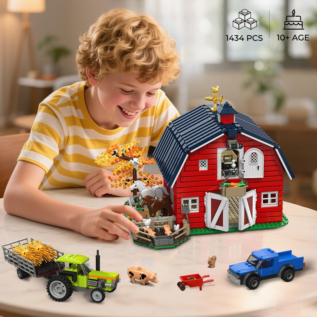 INSOON animal figures include horses and dog for imaginative care