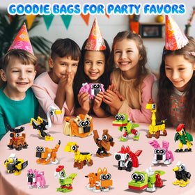 INSOON animal blocks assembly shows colorful 3D creations
