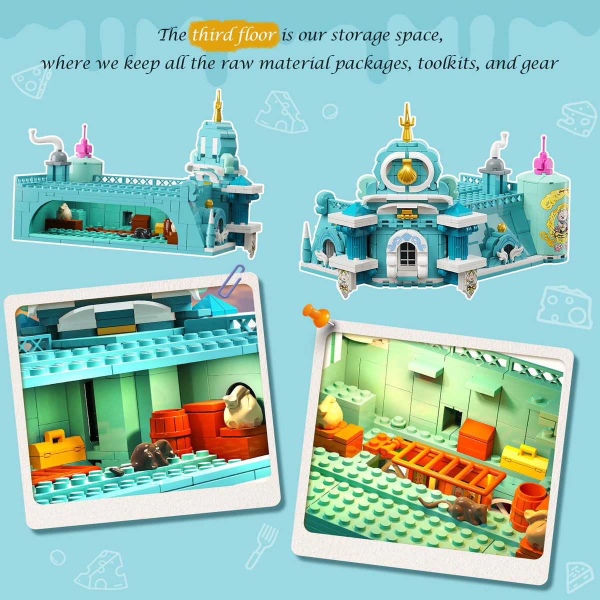 INSOON Castle Dairy Bakery second floor bedroom with fireplace for cozy scenes.