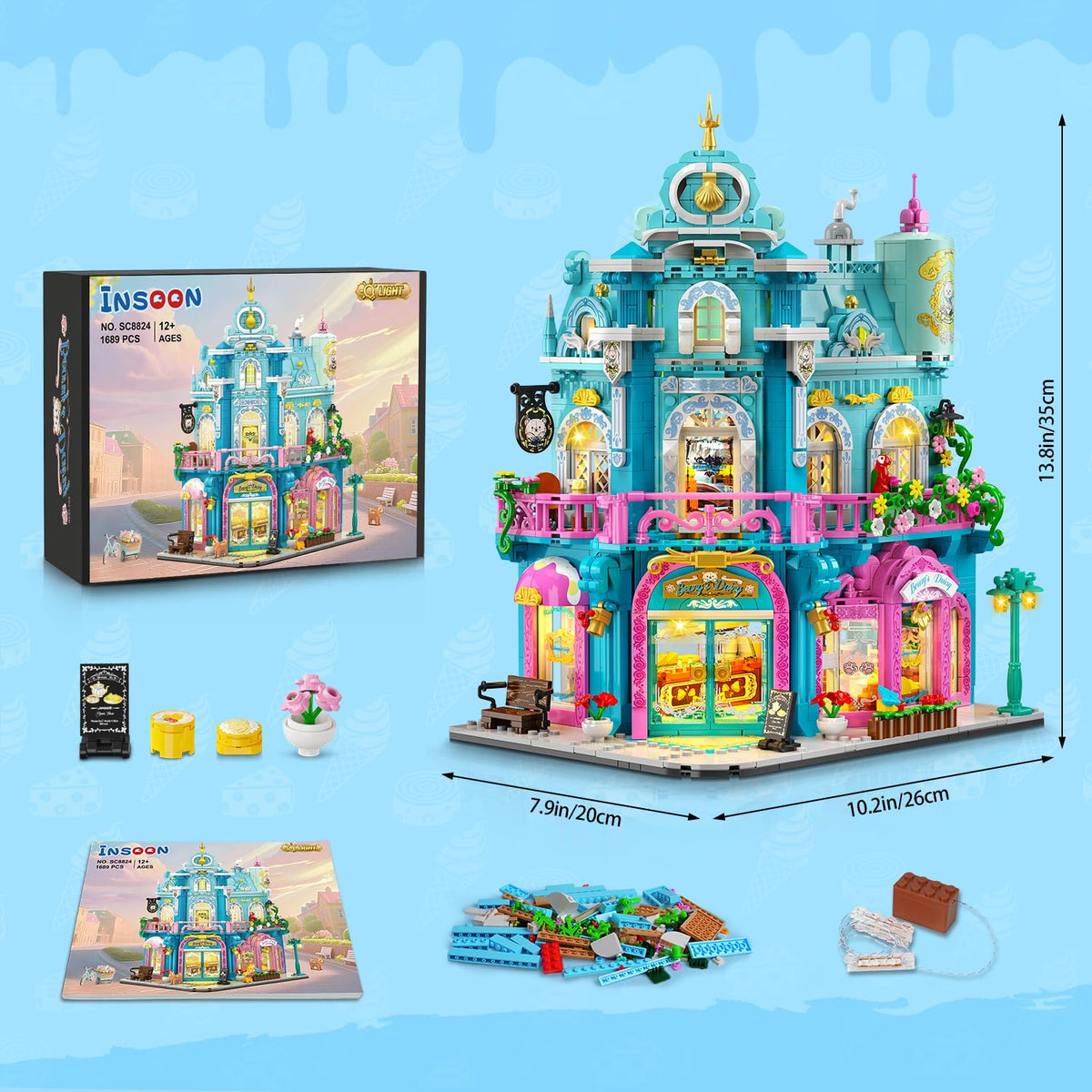 INSOON Castle Dairy Bakery model makes a stylish display piece.