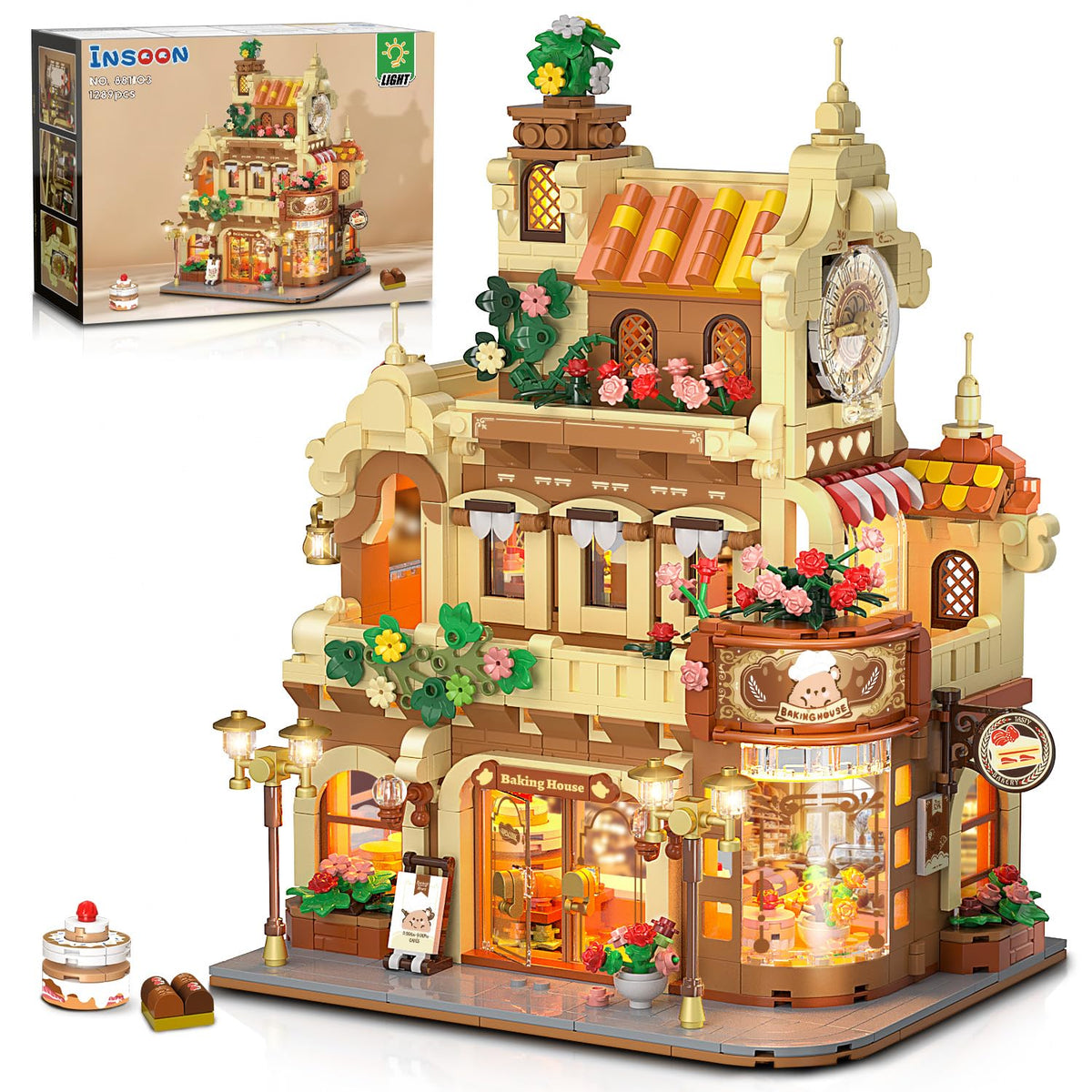 INSOON City Bakery Café set first-floor illumination creates a cozy play atmosphere.