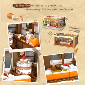 INSOON City Bakery Café set top-floor clock lighting adds a charming night display.