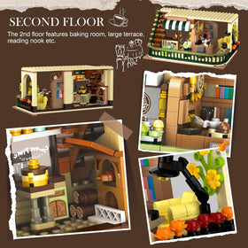 INSOON City Coffee House building set baking room on the second floor for imaginative baking scenes
