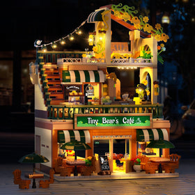 INSOON City Coffee House building set rooftop swing and sunroof for skyward fun