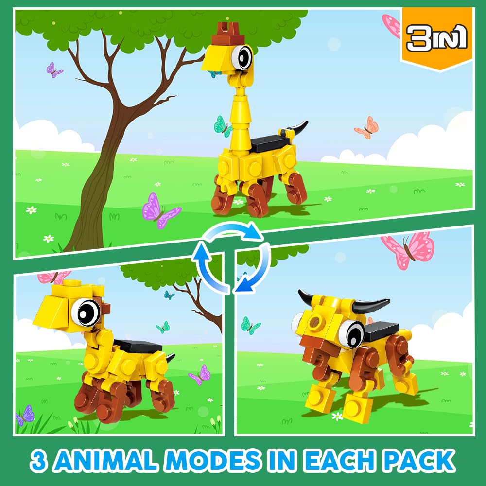 INSOON colorful animal pieces for creative play sessions
