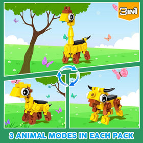INSOON colorful animal pieces for creative play sessions