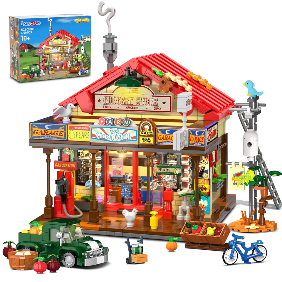 INSOON Country General Store exterior scene for cozy shelf display