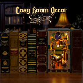 INSOON Magic Potion Book Nook oil lamp glow enhances magical atmosphere on desks