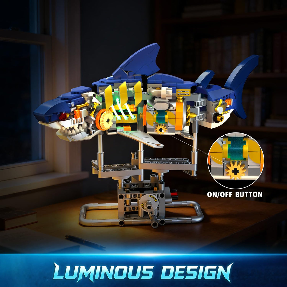 INSOON movable fins and tail simulate swimming and hunting actions.