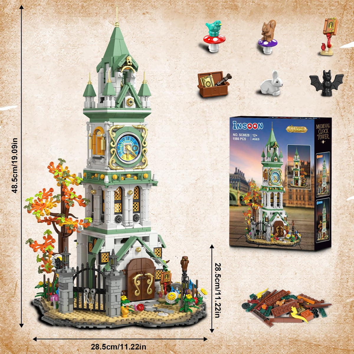 INSOON Medieval castle model blends artful lighting with architecture