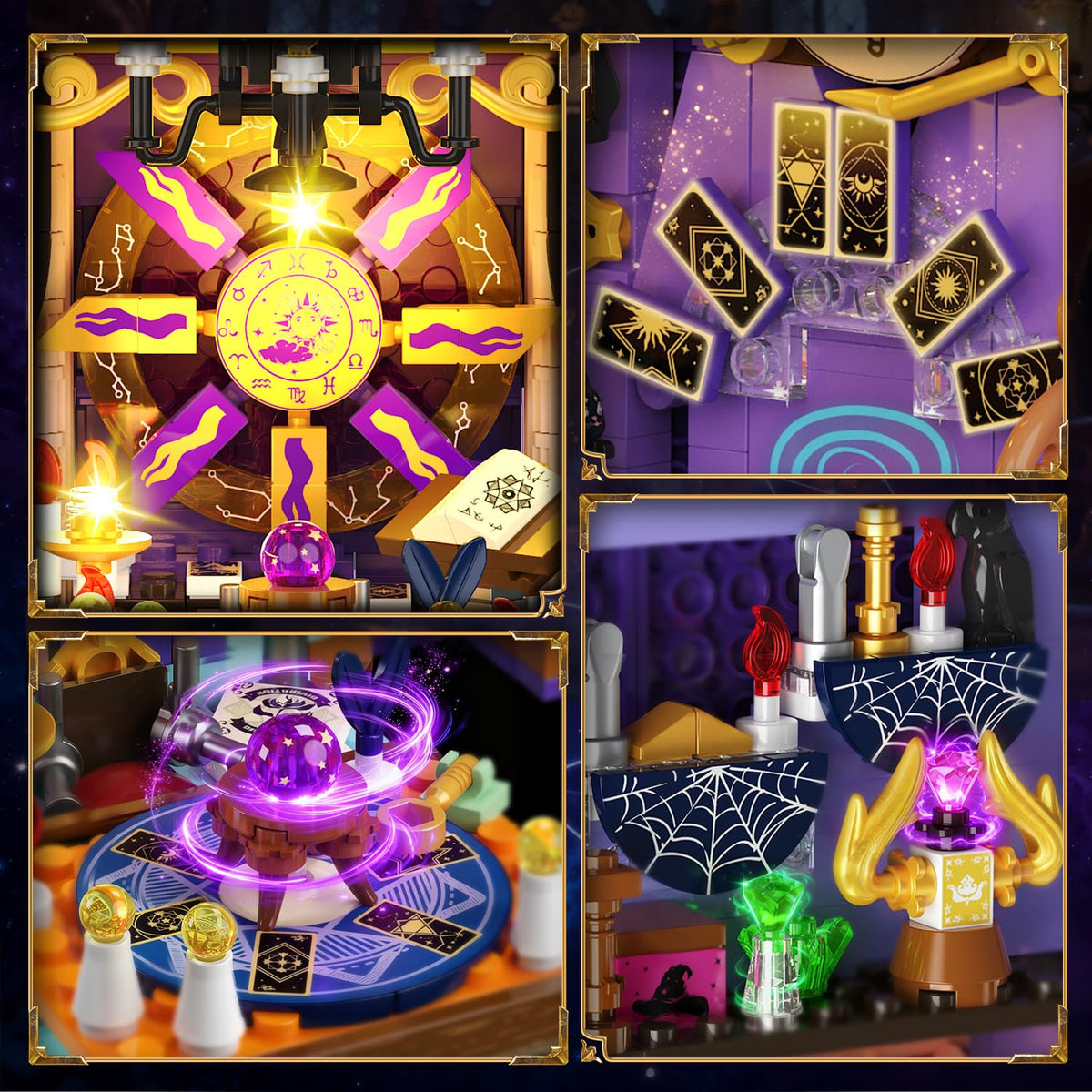 INSOON Mystic Divination Book Nook orbs and zodiac wheel highlight celestial motifs