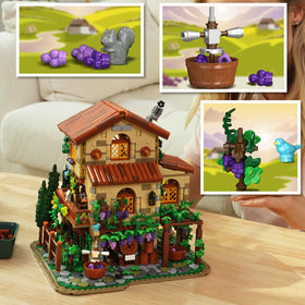 INSOON Winery Chateau House 1826-piece kit crafted from premium ABS bricks