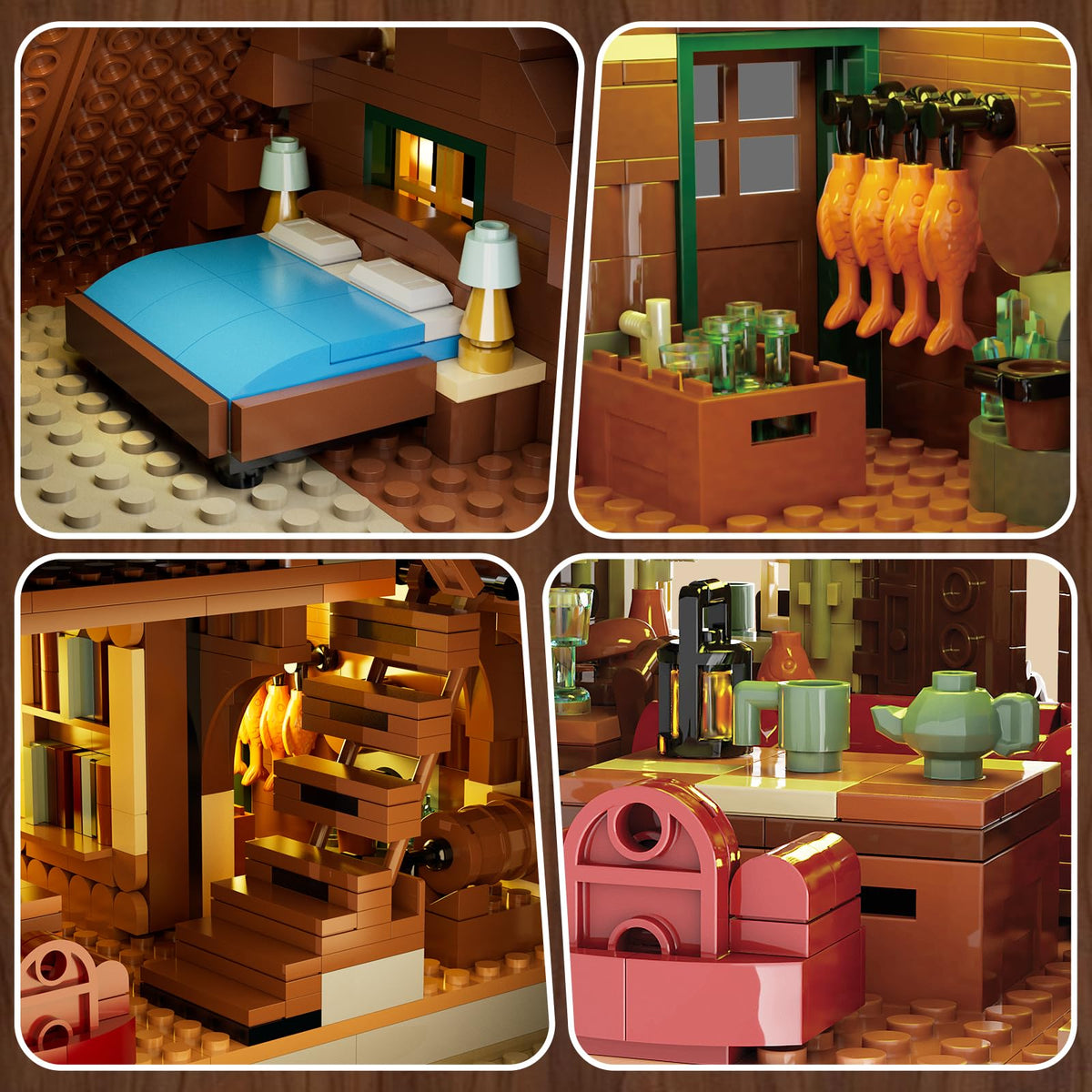 INSOON cabin roof cat detail invites whimsical, house-scale character moments