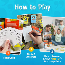 Inspiration Play Double Ditto score sheets help track points easily.