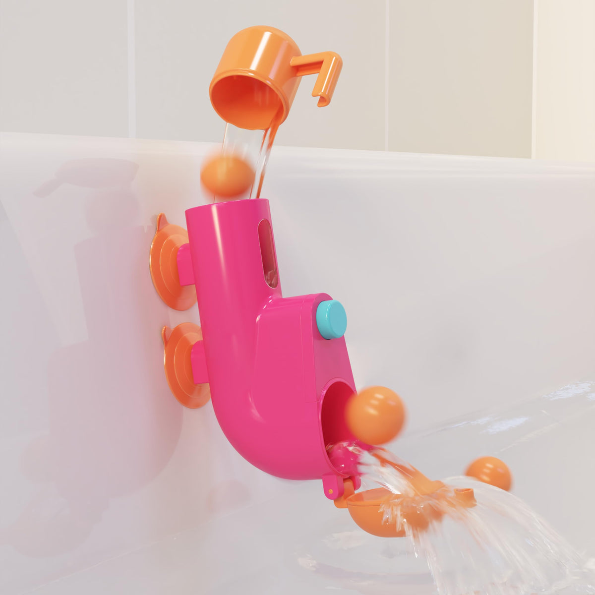 Inspiration Play Fill N' Splash Submarine bath toy with water-fill action for toddlers' bath play