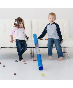 Inspiration Play Tot Tube Playset tunnels race for cars and balls, delivering engaging play.