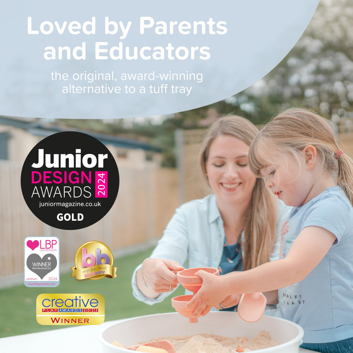 Inspire My Play 15.4-inch play area supports spacious exploration.