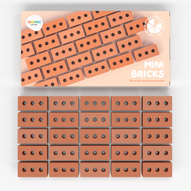 Inspire My Play 25 mini silicone bricks for open-ended construction play