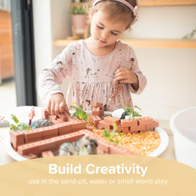 Inspire My Play little-hands friendly bricks sized for easy handling