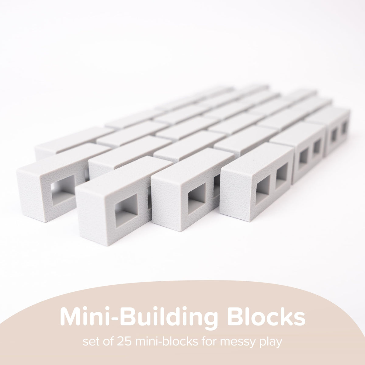 Inspire My Play mini blocks form a construction site to spark imagination.