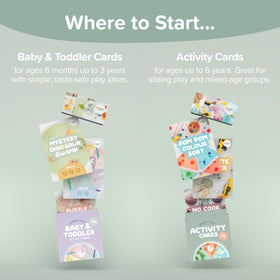 Portable Inspire My Play sensory cards pack for travel-friendly sensory play