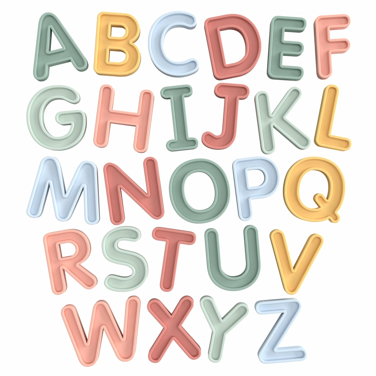 Inspire My Play uppercase alphabet letters—26-piece set for hands-on learning and letter recognition.