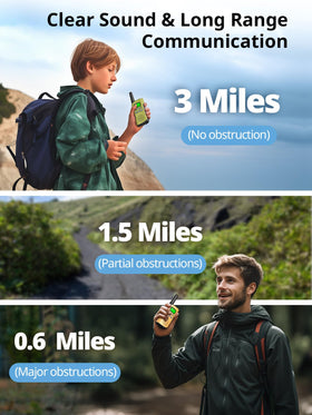 Inspireyes walkie talkie for kids with compact design fits small hands outdoors.