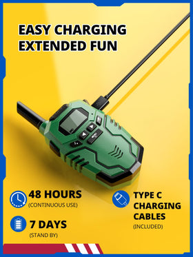 Inspireyes long-range kid walkie talkie enables clear chat up to three miles outdoors