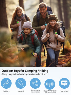 Inspireyes long-range walkie talkie delivers clear communication up to miles.
